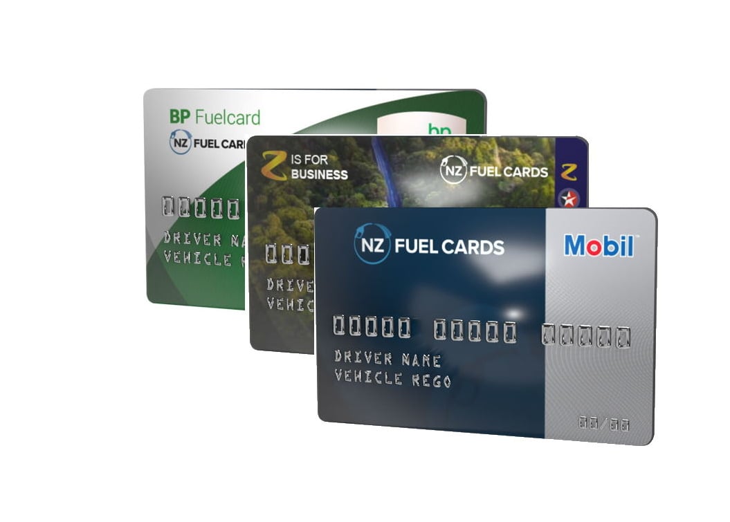 three fuel cards